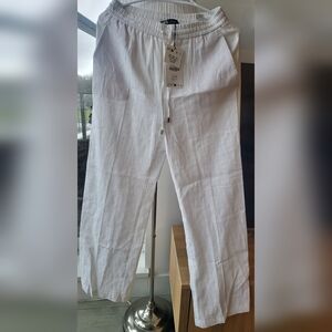 Zara White Wide Leg Pants